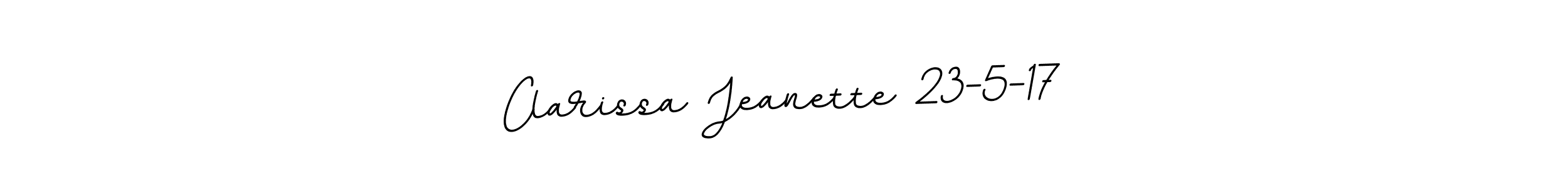 Once you've used our free online signature maker to create your best signature BallpointsItalic-DORy9 style, it's time to enjoy all of the benefits that Clarissa Jeanette 23-5-17 name signing documents. Clarissa Jeanette 23-5-17 signature style 11 images and pictures png