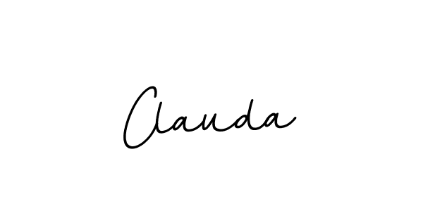 Make a beautiful signature design for name Clauda. With this signature (BallpointsItalic-DORy9) style, you can create a handwritten signature for free. Clauda signature style 11 images and pictures png