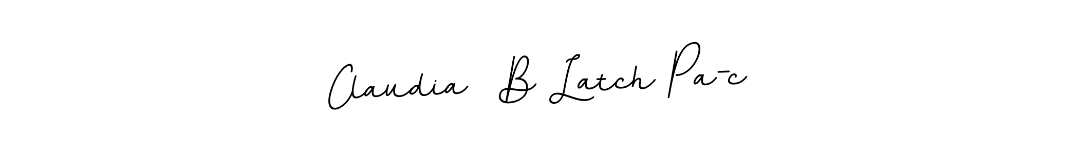 Create a beautiful signature design for name Claudia  B Latch Pa-c. With this signature (BallpointsItalic-DORy9) fonts, you can make a handwritten signature for free. Claudia  B Latch Pa-c signature style 11 images and pictures png