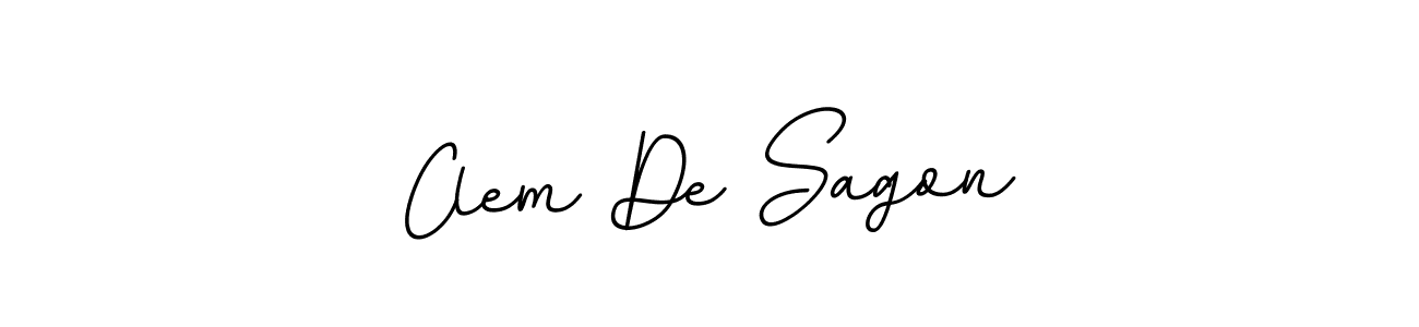 Clem De Sagon stylish signature style. Best Handwritten Sign (BallpointsItalic-DORy9) for my name. Handwritten Signature Collection Ideas for my name Clem De Sagon. Clem De Sagon signature style 11 images and pictures png