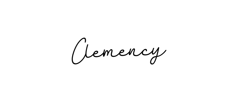 Design your own signature with our free online signature maker. With this signature software, you can create a handwritten (BallpointsItalic-DORy9) signature for name Clemency. Clemency signature style 11 images and pictures png