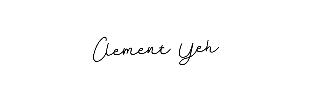 Make a beautiful signature design for name Clement Yeh. With this signature (BallpointsItalic-DORy9) style, you can create a handwritten signature for free. Clement Yeh signature style 11 images and pictures png