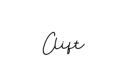 Design your own signature with our free online signature maker. With this signature software, you can create a handwritten (BallpointsItalic-DORy9) signature for name Clift. Clift signature style 11 images and pictures png