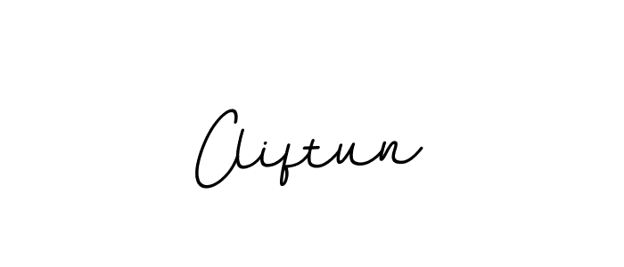 Design your own signature with our free online signature maker. With this signature software, you can create a handwritten (BallpointsItalic-DORy9) signature for name Cliftun. Cliftun signature style 11 images and pictures png