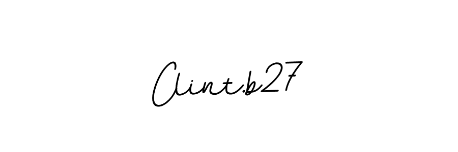 Also You can easily find your signature by using the search form. We will create Clint.b27 name handwritten signature images for you free of cost using BallpointsItalic-DORy9 sign style. Clint.b27 signature style 11 images and pictures png