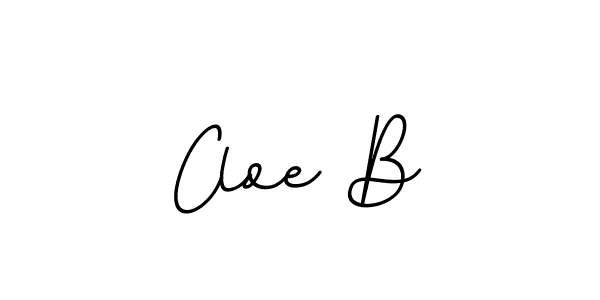 This is the best signature style for the Cloe B name. Also you like these signature font (BallpointsItalic-DORy9). Mix name signature. Cloe B signature style 11 images and pictures png