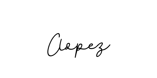 Design your own signature with our free online signature maker. With this signature software, you can create a handwritten (BallpointsItalic-DORy9) signature for name Clopez. Clopez signature style 11 images and pictures png