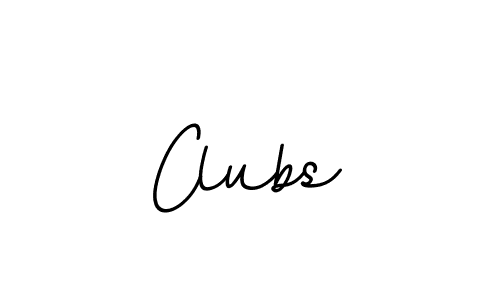 Use a signature maker to create a handwritten signature online. With this signature software, you can design (BallpointsItalic-DORy9) your own signature for name Clubs. Clubs signature style 11 images and pictures png