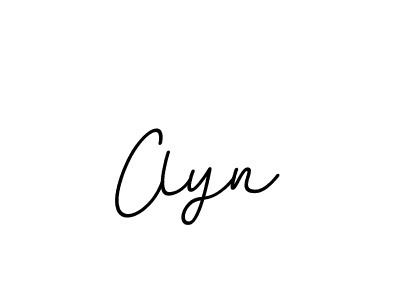 Use a signature maker to create a handwritten signature online. With this signature software, you can design (BallpointsItalic-DORy9) your own signature for name Clyn. Clyn signature style 11 images and pictures png