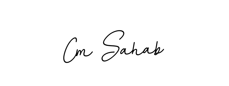 Cm Sahab stylish signature style. Best Handwritten Sign (BallpointsItalic-DORy9) for my name. Handwritten Signature Collection Ideas for my name Cm Sahab. Cm Sahab signature style 11 images and pictures png