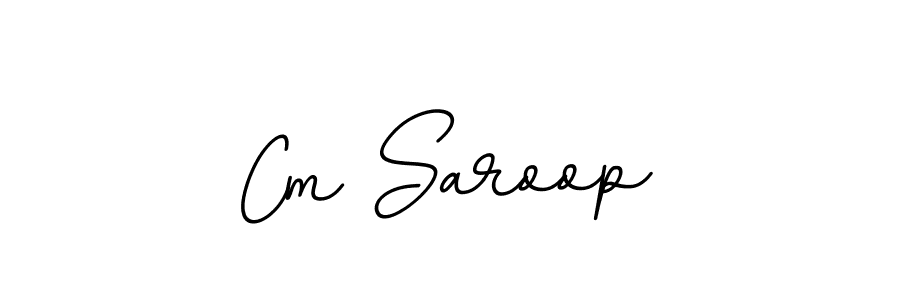 The best way (BallpointsItalic-DORy9) to make a short signature is to pick only two or three words in your name. The name Cm Saroop include a total of six letters. For converting this name. Cm Saroop signature style 11 images and pictures png