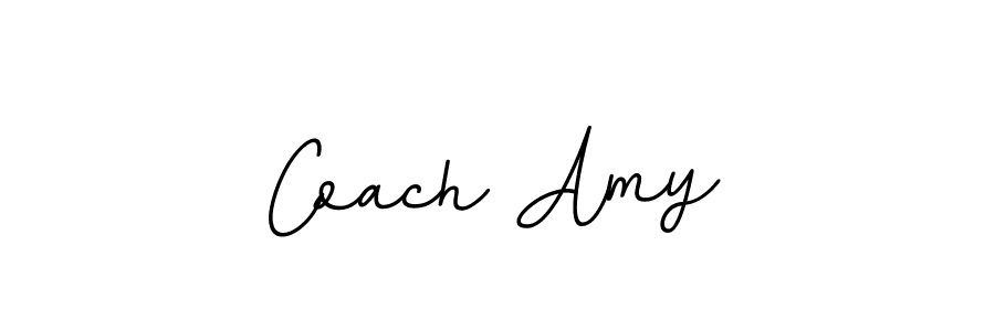 Design your own signature with our free online signature maker. With this signature software, you can create a handwritten (BallpointsItalic-DORy9) signature for name Coach Amy. Coach Amy signature style 11 images and pictures png