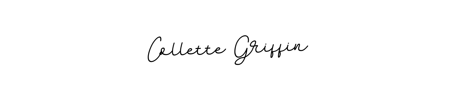 How to make Collette Griffin name signature. Use BallpointsItalic-DORy9 style for creating short signs online. This is the latest handwritten sign. Collette Griffin signature style 11 images and pictures png