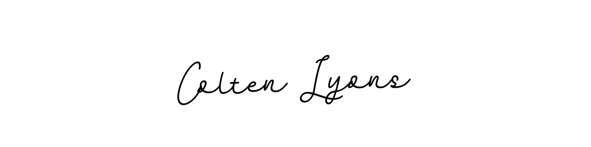 Colten Lyons stylish signature style. Best Handwritten Sign (BallpointsItalic-DORy9) for my name. Handwritten Signature Collection Ideas for my name Colten Lyons. Colten Lyons signature style 11 images and pictures png