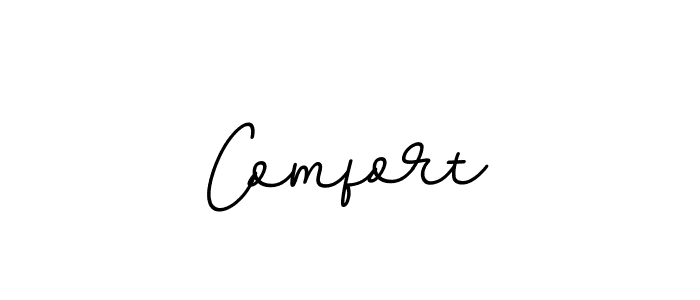 How to make Comfort name signature. Use BallpointsItalic-DORy9 style for creating short signs online. This is the latest handwritten sign. Comfort signature style 11 images and pictures png