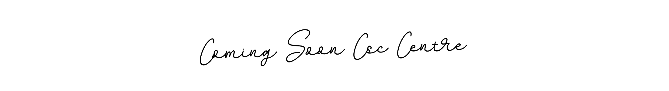 Design your own signature with our free online signature maker. With this signature software, you can create a handwritten (BallpointsItalic-DORy9) signature for name Coming Soon Csc Centre. Coming Soon Csc Centre signature style 11 images and pictures png