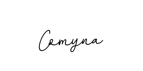 Design your own signature with our free online signature maker. With this signature software, you can create a handwritten (BallpointsItalic-DORy9) signature for name Comyna. Comyna signature style 11 images and pictures png