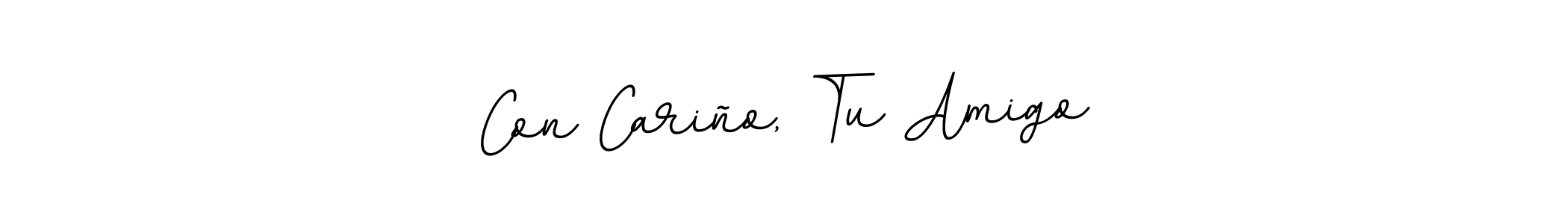 Make a beautiful signature design for name Con Cariño, Tu Amigo. With this signature (BallpointsItalic-DORy9) style, you can create a handwritten signature for free. Con Cariño, Tu Amigo signature style 11 images and pictures png