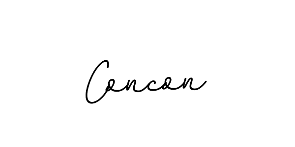 Create a beautiful signature design for name Concon. With this signature (BallpointsItalic-DORy9) fonts, you can make a handwritten signature for free. Concon signature style 11 images and pictures png