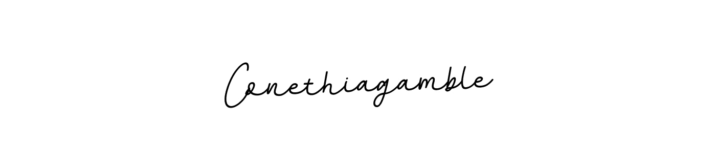 Conethiagamble stylish signature style. Best Handwritten Sign (BallpointsItalic-DORy9) for my name. Handwritten Signature Collection Ideas for my name Conethiagamble. Conethiagamble signature style 11 images and pictures png