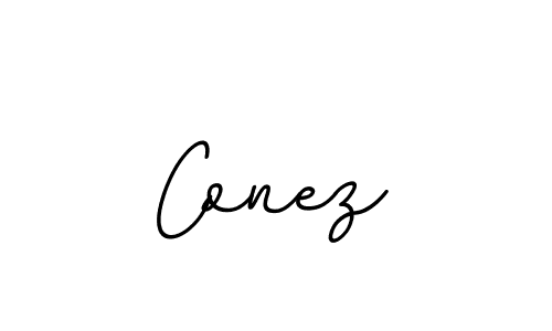 Design your own signature with our free online signature maker. With this signature software, you can create a handwritten (BallpointsItalic-DORy9) signature for name Conez. Conez signature style 11 images and pictures png