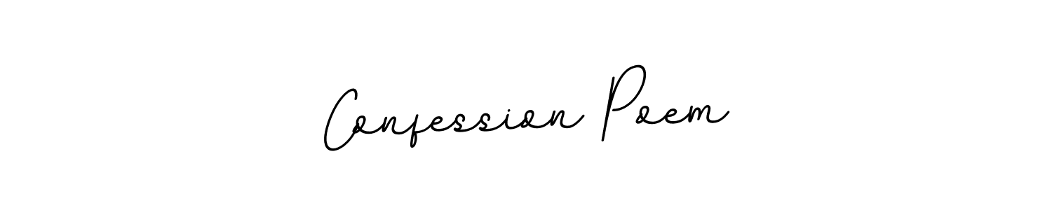 How to make Confession Poem signature? BallpointsItalic-DORy9 is a professional autograph style. Create handwritten signature for Confession Poem name. Confession Poem signature style 11 images and pictures png