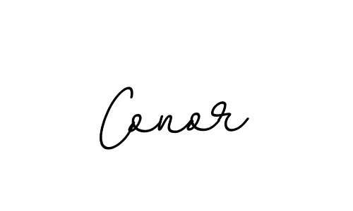 How to make Conor name signature. Use BallpointsItalic-DORy9 style for creating short signs online. This is the latest handwritten sign. Conor signature style 11 images and pictures png