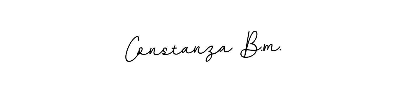 Constanza B.m. stylish signature style. Best Handwritten Sign (BallpointsItalic-DORy9) for my name. Handwritten Signature Collection Ideas for my name Constanza B.m.. Constanza B.m. signature style 11 images and pictures png