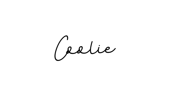 You should practise on your own different ways (BallpointsItalic-DORy9) to write your name (Coolie) in signature. don't let someone else do it for you. Coolie signature style 11 images and pictures png
