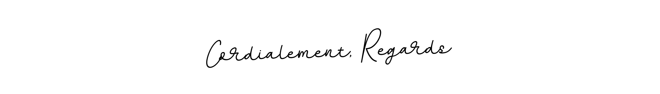 This is the best signature style for the Cordialement, Regards name. Also you like these signature font (BallpointsItalic-DORy9). Mix name signature. Cordialement, Regards signature style 11 images and pictures png