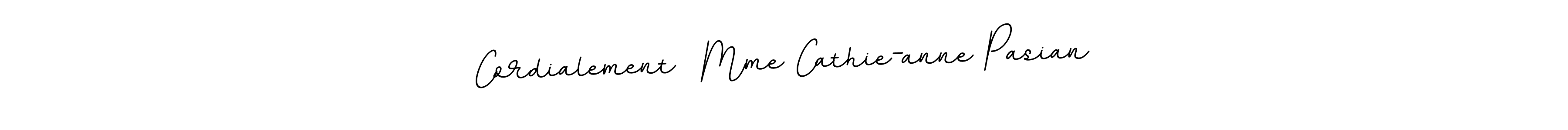 You can use this online signature creator to create a handwritten signature for the name Cordialement  Mme Cathie-anne Pasian. This is the best online autograph maker. Cordialement  Mme Cathie-anne Pasian signature style 11 images and pictures png