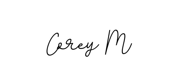 Also we have Corey M name is the best signature style. Create professional handwritten signature collection using BallpointsItalic-DORy9 autograph style. Corey M signature style 11 images and pictures png