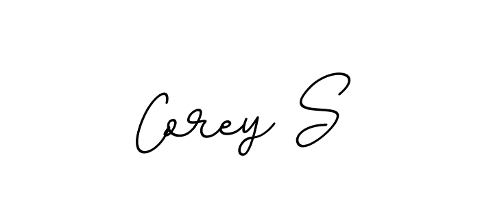 Make a beautiful signature design for name Corey S. Use this online signature maker to create a handwritten signature for free. Corey S signature style 11 images and pictures png