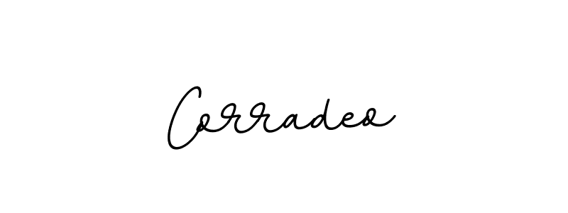 Corradeo stylish signature style. Best Handwritten Sign (BallpointsItalic-DORy9) for my name. Handwritten Signature Collection Ideas for my name Corradeo. Corradeo signature style 11 images and pictures png