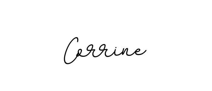 Design your own signature with our free online signature maker. With this signature software, you can create a handwritten (BallpointsItalic-DORy9) signature for name Corrine. Corrine signature style 11 images and pictures png