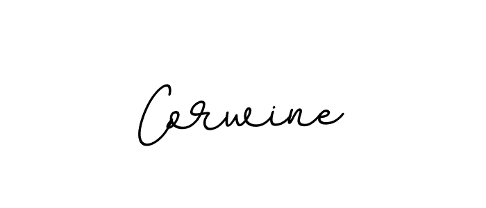 Design your own signature with our free online signature maker. With this signature software, you can create a handwritten (BallpointsItalic-DORy9) signature for name Corwine. Corwine signature style 11 images and pictures png