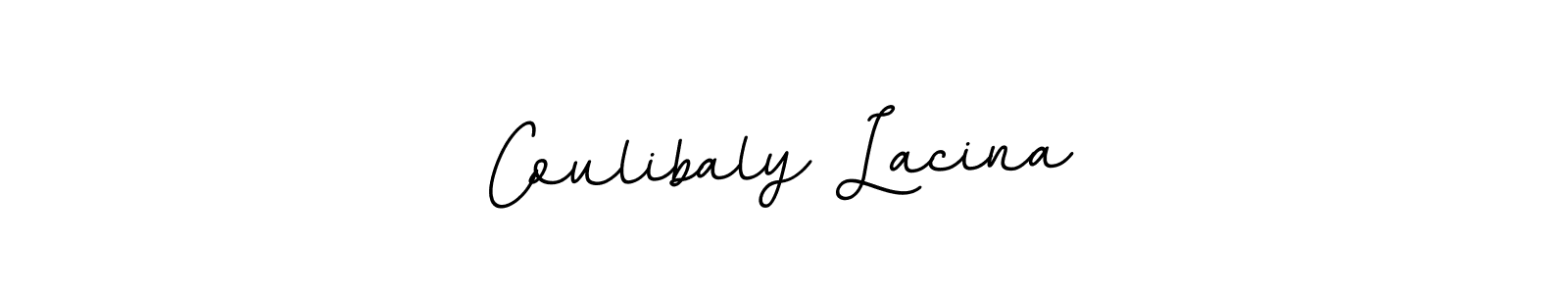 You should practise on your own different ways (BallpointsItalic-DORy9) to write your name (Coulibaly Lacina) in signature. don't let someone else do it for you. Coulibaly Lacina signature style 11 images and pictures png