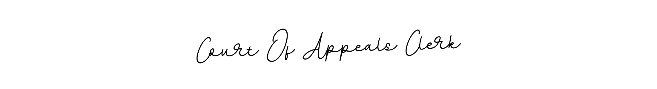 Make a beautiful signature design for name Court Of Appeals Clerk. With this signature (BallpointsItalic-DORy9) style, you can create a handwritten signature for free. Court Of Appeals Clerk signature style 11 images and pictures png