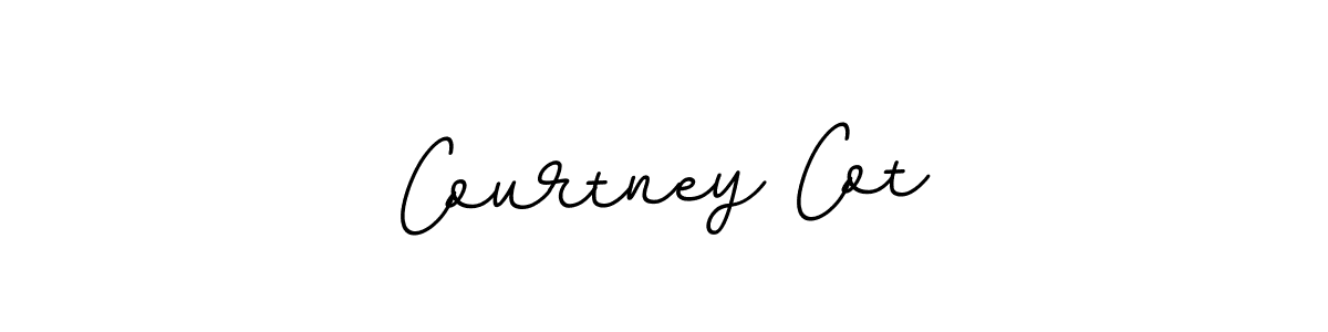 Make a beautiful signature design for name Courtney Cot. With this signature (BallpointsItalic-DORy9) style, you can create a handwritten signature for free. Courtney Cot signature style 11 images and pictures png