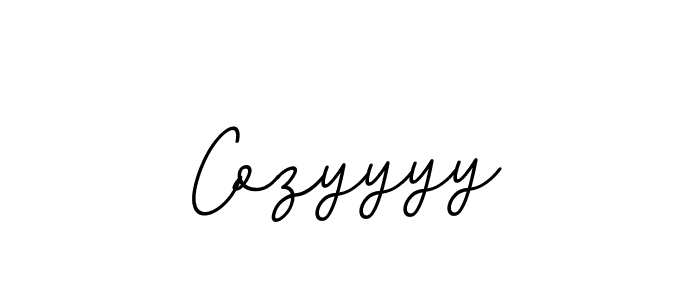 Design your own signature with our free online signature maker. With this signature software, you can create a handwritten (BallpointsItalic-DORy9) signature for name Cozyyyy. Cozyyyy signature style 11 images and pictures png