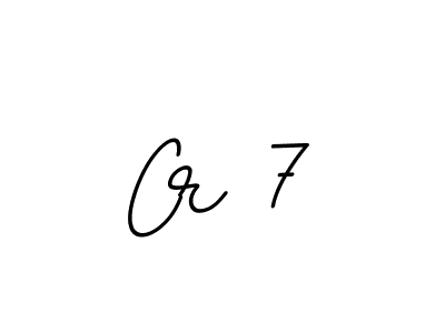 You should practise on your own different ways (BallpointsItalic-DORy9) to write your name (Cr 7) in signature. don't let someone else do it for you. Cr 7 signature style 11 images and pictures png