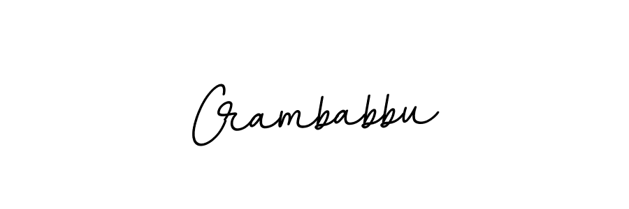 Crambabbu stylish signature style. Best Handwritten Sign (BallpointsItalic-DORy9) for my name. Handwritten Signature Collection Ideas for my name Crambabbu. Crambabbu signature style 11 images and pictures png