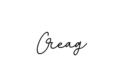 Make a beautiful signature design for name Creag. With this signature (BallpointsItalic-DORy9) style, you can create a handwritten signature for free. Creag signature style 11 images and pictures png