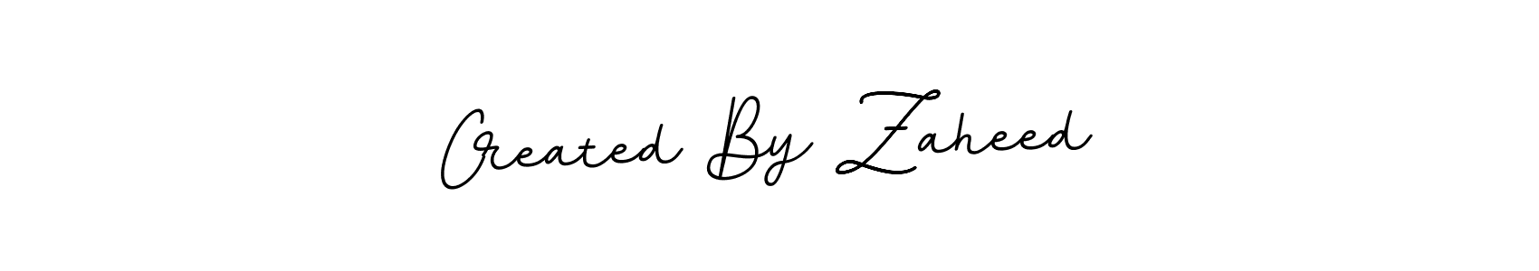 Make a beautiful signature design for name Created By Zaheed. With this signature (BallpointsItalic-DORy9) style, you can create a handwritten signature for free. Created By Zaheed signature style 11 images and pictures png