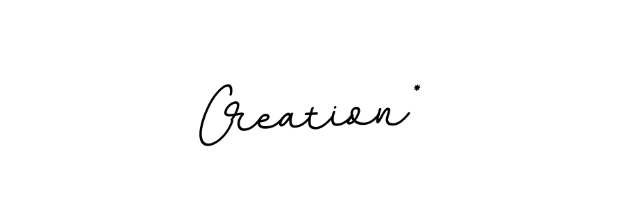 The best way (BallpointsItalic-DORy9) to make a short signature is to pick only two or three words in your name. The name Creation* include a total of six letters. For converting this name. Creation* signature style 11 images and pictures png
