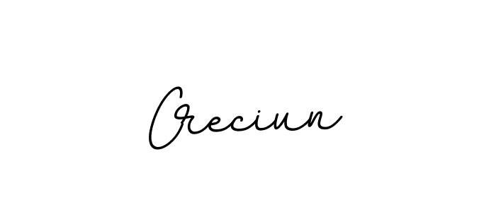 You should practise on your own different ways (BallpointsItalic-DORy9) to write your name (Creciun) in signature. don't let someone else do it for you. Creciun signature style 11 images and pictures png