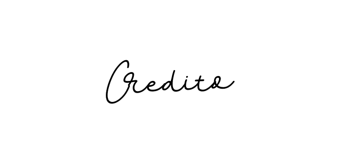 How to make Credito signature? BallpointsItalic-DORy9 is a professional autograph style. Create handwritten signature for Credito name. Credito signature style 11 images and pictures png