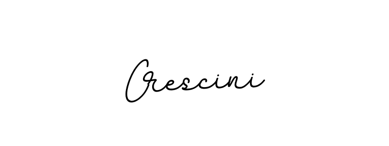 How to make Crescini name signature. Use BallpointsItalic-DORy9 style for creating short signs online. This is the latest handwritten sign. Crescini signature style 11 images and pictures png