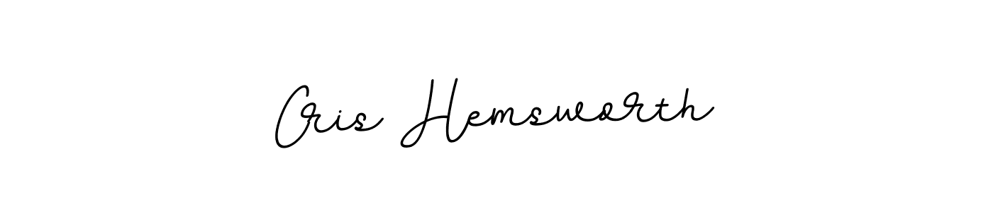 It looks lik you need a new signature style for name Cris Hemsworth. Design unique handwritten (BallpointsItalic-DORy9) signature with our free signature maker in just a few clicks. Cris Hemsworth signature style 11 images and pictures png