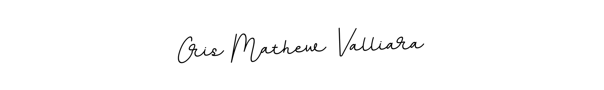 Design your own signature with our free online signature maker. With this signature software, you can create a handwritten (BallpointsItalic-DORy9) signature for name Cris Mathew Valliara. Cris Mathew Valliara signature style 11 images and pictures png